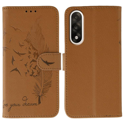 Feather Pattern Litchi Texture Leather Phone Case, For OnePlus Ace 6, For OnePlus 15, For OnePlus Nord 5, For OnePlus Nord CE5