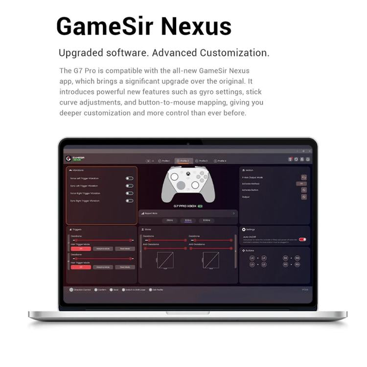 GameSir G7 Pro Bluetooth Wireless Tri-Mode Game Controller for Xbox / Steam / PC / Android