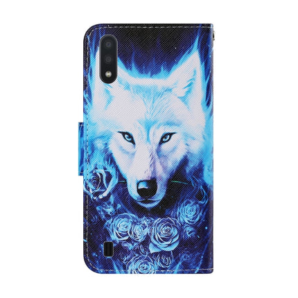 Coloured Drawing Pattern Horizontal Flip PU Leather Case with Holder & Card Slots & Wallet & Lanyard, For Samsung Galaxy A01
