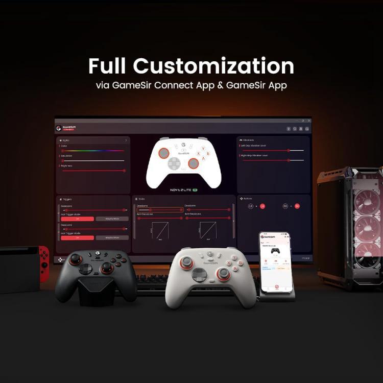 GameSir Nova 2 Lite Tri-Mode Wireless Game Controller for Switch / Steam / PC / iOS / Android