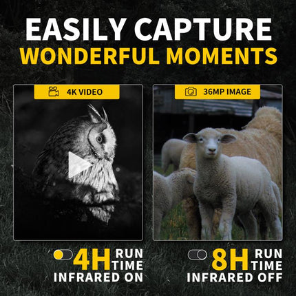 FNIRSI NVS-20 Small Portable Outdoor 4K Full Color HD Infrared Night Vision Device, NVS-20