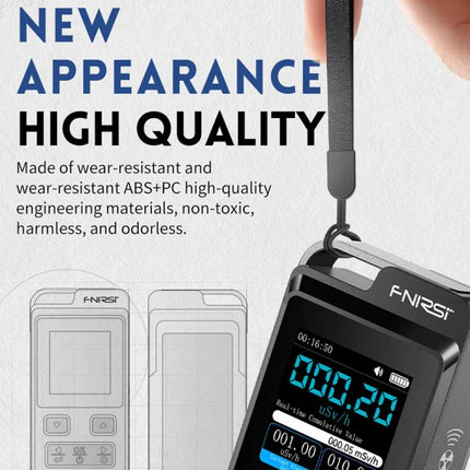 FNIRSI GC-02 Personal Radiation Detector with Alarm, FNIRSI GC-02