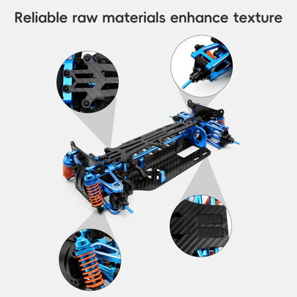 PMM Racing 1:10 TT01 Aluminum Metal Remote Control Car Frame