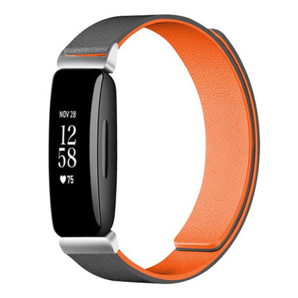 xDfind Litchi Texture Magnetic Silicone Watch Band, For Fitbit Inspire 2 / Ace 3, For Fitbit Charge 4 / Charge 3