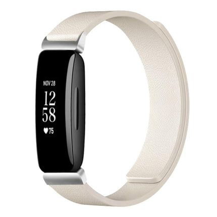 xDfind Litchi Texture Magnetic Silicone Watch Band, For Fitbit Inspire 2 / Ace 3, For Fitbit Charge 4 / Charge 3