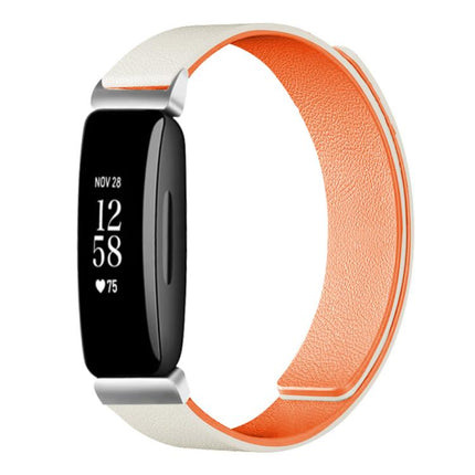 xDfind Litchi Texture Magnetic Silicone Watch Band, For Fitbit Inspire 2 / Ace 3, For Fitbit Charge 4 / Charge 3