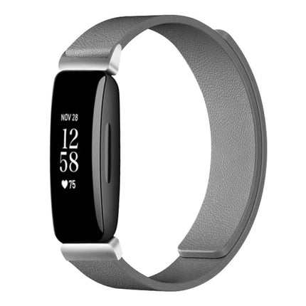 xDfind Litchi Texture Magnetic Silicone Watch Band, For Fitbit Inspire 2 / Ace 3, For Fitbit Charge 4 / Charge 3