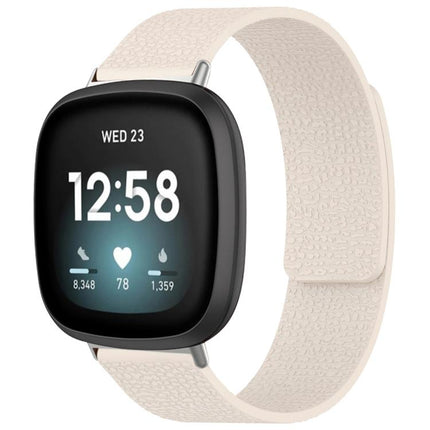 xDfind Litchi Texture Magnetic Silicone Watch Band, For Fitbit Charge 5 / Charge 6, For Fitbit Versa 4/Versa3/Sense2/Sense