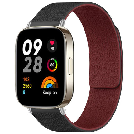 xDfind Litchi Texture Magnetic Silicone Watch Band, For Redmi Watch 3 Active/Watch 3 Lite, For Redmi Watch 3