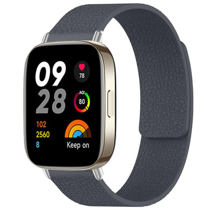 xDfind Litchi Texture Magnetic Silicone Watch Band, For Redmi Watch 3 Active/Watch 3 Lite, For Redmi Watch 3