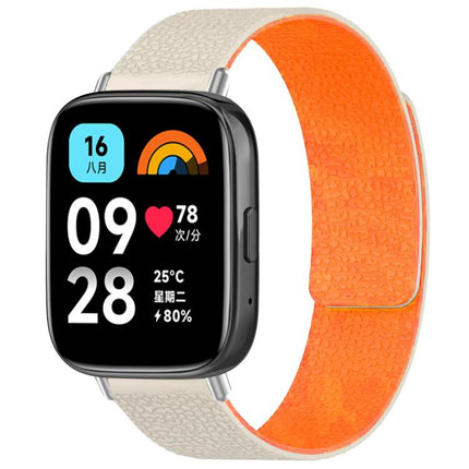 xDfind Litchi Texture Magnetic Silicone Watch Band, For Redmi Watch 3 Active/Watch 3 Lite, For Redmi Watch 3