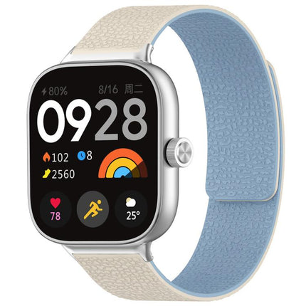 xDfind Litchi Texture Magnetic Silicone Watch Band, For Xiaomi Band 10 Pro/9 Pro/Redmi Watch 6/5/4, For Xiaomi Smart Bnad 10 / 9 / 8