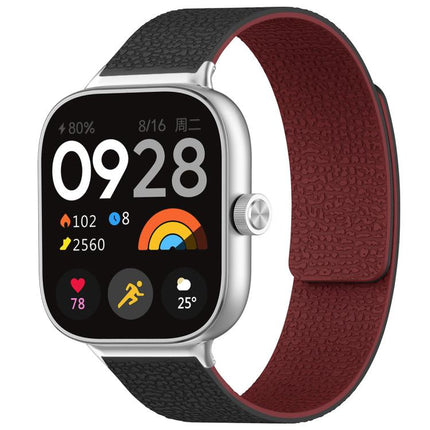 xDfind Litchi Texture Magnetic Silicone Watch Band, For Xiaomi Band 10 Pro/9 Pro/Redmi Watch 6/5/4, For Xiaomi Smart Bnad 10 / 9 / 8