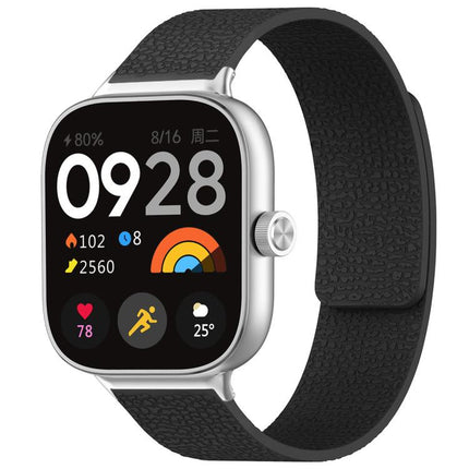 xDfind Litchi Texture Magnetic Silicone Watch Band, For Xiaomi Band 10 Pro/9 Pro/Redmi Watch 6/5/4, For Xiaomi Smart Bnad 10 / 9 / 8