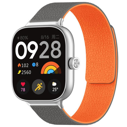 xDfind Litchi Texture Magnetic Silicone Watch Band, For Xiaomi Band 10 Pro/9 Pro/Redmi Watch 6/5/4, For Xiaomi Smart Bnad 10 / 9 / 8