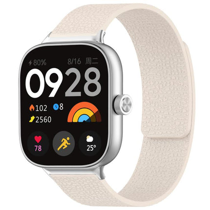 xDfind Litchi Texture Magnetic Silicone Watch Band, For Xiaomi Band 10 Pro/9 Pro/Redmi Watch 6/5/4, For Xiaomi Smart Bnad 10 / 9 / 8