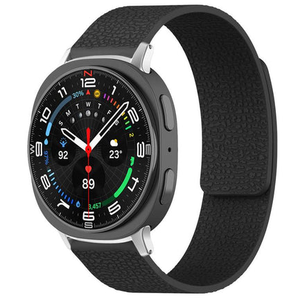xDfind Litchi Texture Magnetic Silicone Watch Band, For Samsung Galaxy Watch Ultra/Ultra 2025, For Samsung Galaxy Watch8 / 8 Classic