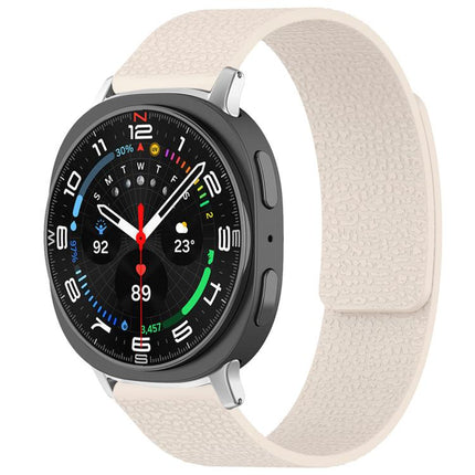 xDfind Litchi Texture Magnetic Silicone Watch Band, For Samsung Galaxy Watch Ultra/Ultra 2025, For Samsung Galaxy Watch8 / 8 Classic