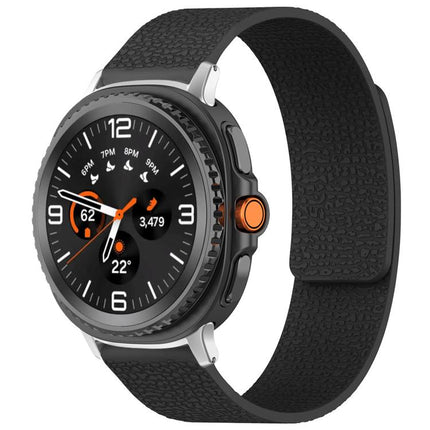 xDfind Litchi Texture Magnetic Silicone Watch Band, For Samsung Galaxy Watch Ultra/Ultra 2025, For Samsung Galaxy Watch8 / 8 Classic