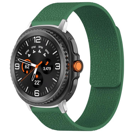 xDfind Litchi Texture Magnetic Silicone Watch Band, For Samsung Galaxy Watch Ultra/Ultra 2025, For Samsung Galaxy Watch8 / 8 Classic