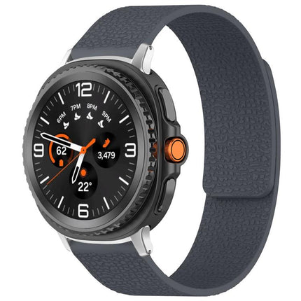 xDfind Litchi Texture Magnetic Silicone Watch Band, For Samsung Galaxy Watch Ultra/Ultra 2025, For Samsung Galaxy Watch8 / 8 Classic