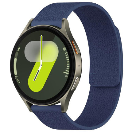 xDfind Litchi Texture Magnetic Silicone Watch Band, For Samsung Galaxy Watch 7 / 6 / 5 / FE, For Samsung Galaxy Fit3 SM-R390