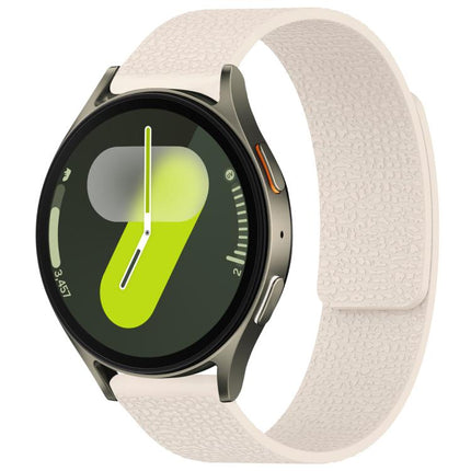 xDfind Litchi Texture Magnetic Silicone Watch Band, For Samsung Galaxy Watch 7 / 6 / 5 / FE, For Samsung Galaxy Fit3 SM-R390