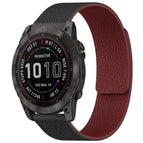 For Garmin Fenix 8/7X/6X/5X 26mm / Black Red