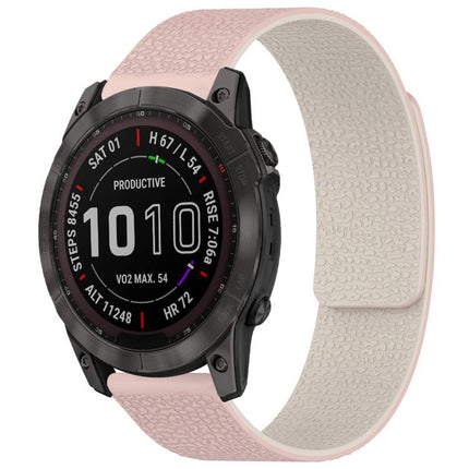 xDfind Litchi Texture Magnetic Silicone Watch Band, For Garmin Fenix 8/7X/6X/5X 26mm, For Garmin Fenix 8/7/6/5 22mm
