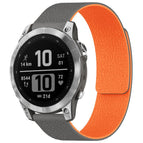 For Garmin Fenix 8/7/6/5 22mm / Grey Orange