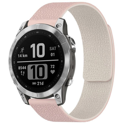 xDfind Litchi Texture Magnetic Silicone Watch Band, For Garmin Fenix 8/7X/6X/5X 26mm, For Garmin Fenix 8/7/6/5 22mm
