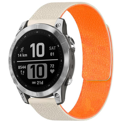 xDfind Litchi Texture Magnetic Silicone Watch Band, For Garmin Fenix 8/7X/6X/5X 26mm, For Garmin Fenix 8/7/6/5 22mm