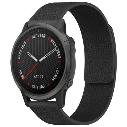 xDfind Litchi Texture Magnetic Silicone Watch Band, For Garmin Fenix 8/7S/6S/5S 20mm, For Garmin Forerunner 45 / 45S / Swim 2 18mm