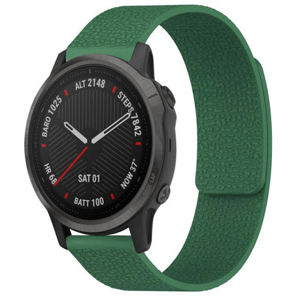 xDfind Litchi Texture Magnetic Silicone Watch Band, For Garmin Fenix 8/7S/6S/5S 20mm, For Garmin Forerunner 45 / 45S / Swim 2 18mm
