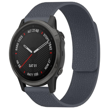 xDfind Litchi Texture Magnetic Silicone Watch Band, For Garmin Fenix 8/7S/6S/5S 20mm, For Garmin Forerunner 45 / 45S / Swim 2 18mm