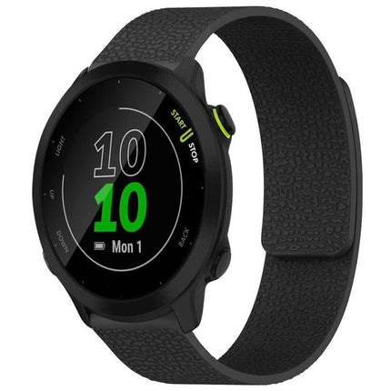 xDfind Litchi Texture Magnetic Silicone Watch Band, For Garmin Fenix 8/7S/6S/5S 20mm, For Garmin Forerunner 45 / 45S / Swim 2 18mm