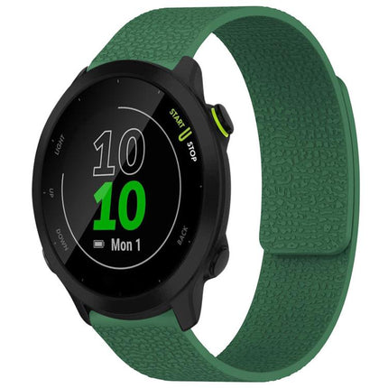 xDfind Litchi Texture Magnetic Silicone Watch Band, For Garmin Fenix 8/7S/6S/5S 20mm, For Garmin Forerunner 45 / 45S / Swim 2 18mm