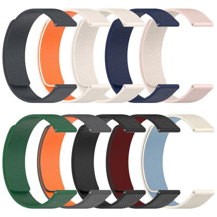 xDfind Litchi Texture Magnetic Silicone Watch Band, For Garmin Fenix 8/7S/6S/5S 20mm, For Garmin Forerunner 45 / 45S / Swim 2 18mm