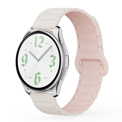 xDfind Reverse Buckle Tri-beads Magnetic Silicone Watch Band, 20mm, 22mm