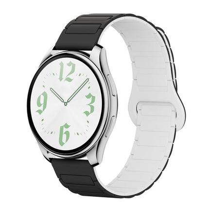 xDfind Reverse Buckle Tri-beads Magnetic Silicone Watch Band, 20mm, 22mm