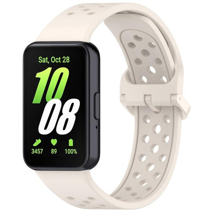 xDfind Colorful Buckle Solid Color Breathable Silicone Watch Band, For Samsung Galaxy Fit3