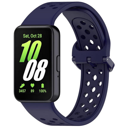 xDfind Colorful Buckle Solid Color Breathable Silicone Watch Band, For Samsung Galaxy Fit3