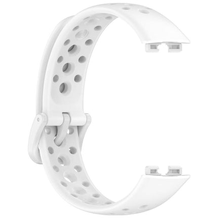 xDfind Hole Style Breathable Silicone Watch Band, For Huawei Band 10 / 9 / 8