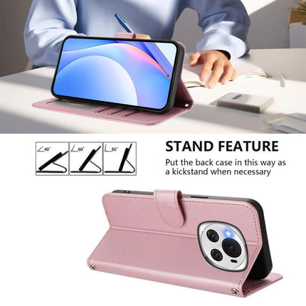 Litter Panda Embossing RFID Leather Phone Case with Lanyard, For Honor Magic6, For Honor X8b 4G, For Honor X9b / Magic6 Lite 5G, For Honor X8a 5G / X8 5G / X6 4G
