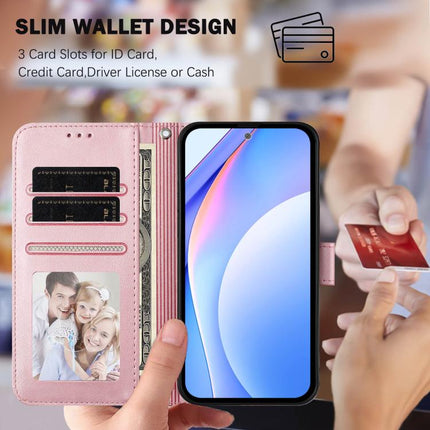 Litter Panda Embossing RFID Leather Phone Case with Lanyard, For Honor Magic6, For Honor X8b 4G, For Honor X9b / Magic6 Lite 5G, For Honor X8a 5G / X8 5G / X6 4G