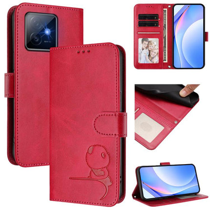 Litter Panda Embossing RFID Leather Phone Case with Lanyard, For Honor GT Pro, For Honor X60 GT, For Honor 400 Pro Global 160.8mm, For Honor 400 Lite Global