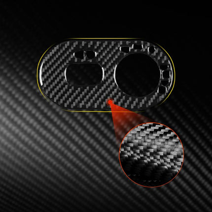 Carbon Fiber Car Headlight Switch Decorative Sticker for SEAT Ibiza 2003-2008, Right Driver, Headlight Switch, Right Driver