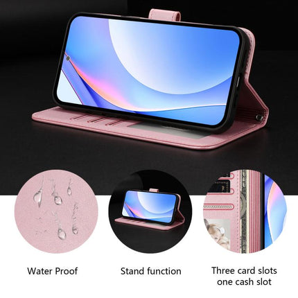 Litter Panda Embossing RFID Leather Phone Case with Lanyard, For Xiaomi Poco X6 Pro, For Xiaomi 14 Ultra, For Xiaomi 14 Pro, For Xiaomi 14
