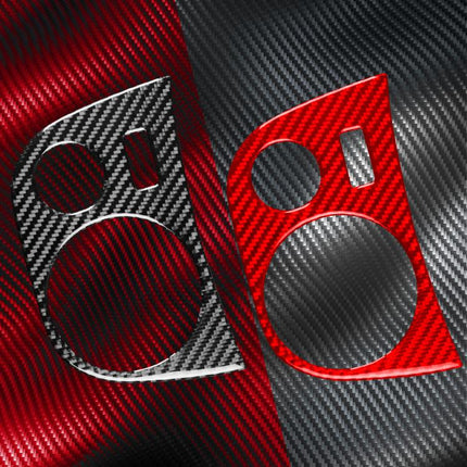 Carbon Fiber Car Water Cup Panel Decorative Sticker for SEAT Leon 2005-2012, Water Cup Panel, Left Driver, Water Cup Panel, Right Driver