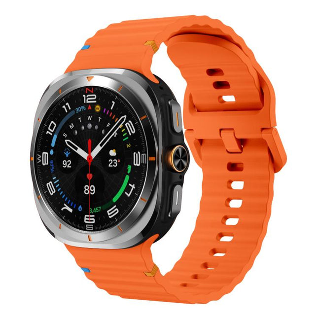 xDfind Wave Stitching Silicone Watch Band, For Galaxy Watch Ultra2 2026 / 2025 / 1 2024